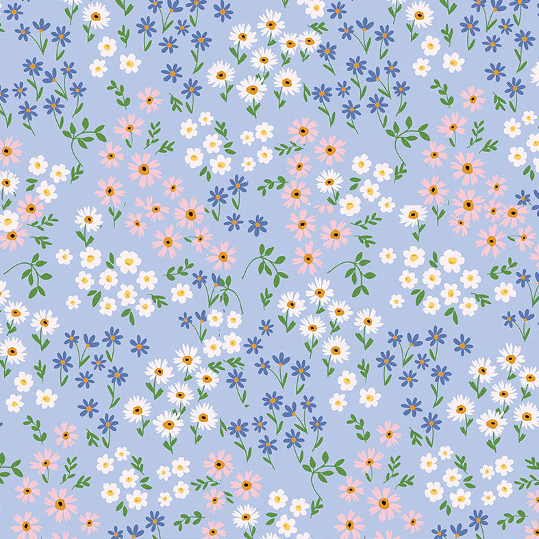 Blue Floral Babychino Cup 4oz
